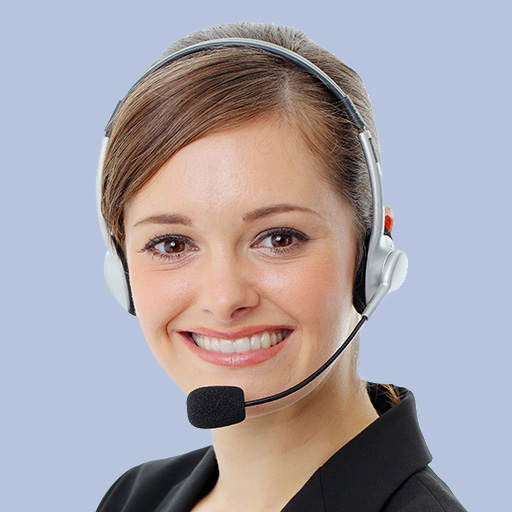 Receptionist with headset